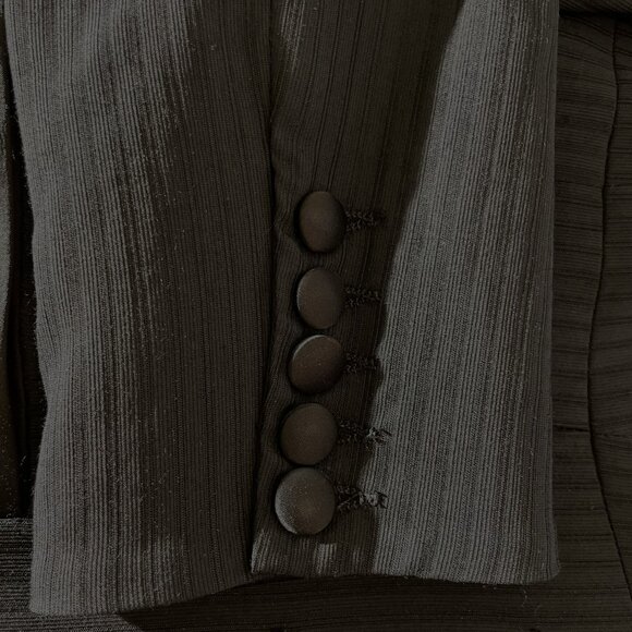 Nanette Lepore Tuxedo Jacket with Bow Lapel Black Size 12 - Picture 7 of 15